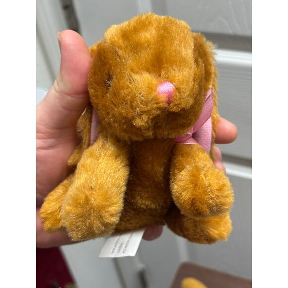 Brown Bunny Rabbits Lot of 3 Greenbrier 4" - 7" Plush Stuffed Animals - Picture 2 of 9